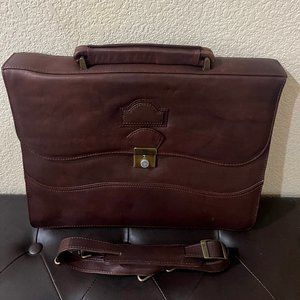 Genuine Leather Messenger, Satchel Bag, Laptop Vintage Brown Color Briefcase-NEW